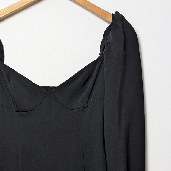 WILFRED Novella Dress Long Sleeve Mini Black 2 Aritzia - Picture 11 of 15